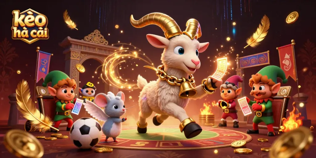 Engage in sports betting with kèo nhà cái amid festive chaos featuring Krampus and mischievous elves.