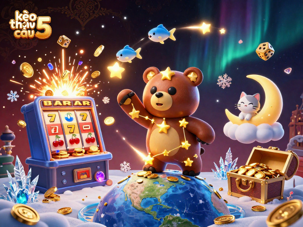 Engage with kèo nhà cái 5 and revel in amazing casino jackpots amidst celestial characters.