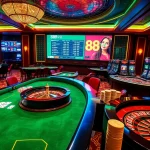 Experience the excitement at 888vi with vibrant casino games, roulette, and engaging players.