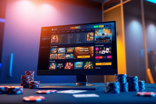 Experience the vibrant online gaming environment at new88go.com with a modern interface showcasing various casino games.