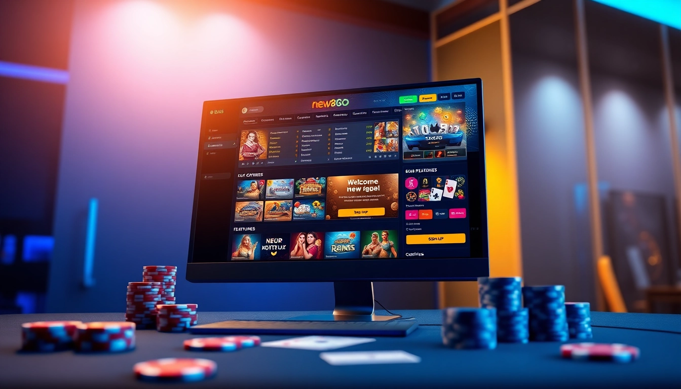 Experience the vibrant online gaming environment at new88go.com with a modern interface showcasing various casino games.