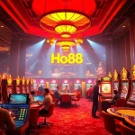 Exciting online casino scene showcasing Ho88 platform with vibrant games and live interaction.