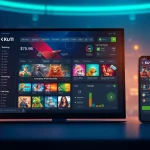Interactive Ku11 online gaming platform interface with vibrant graphics and sleek design.