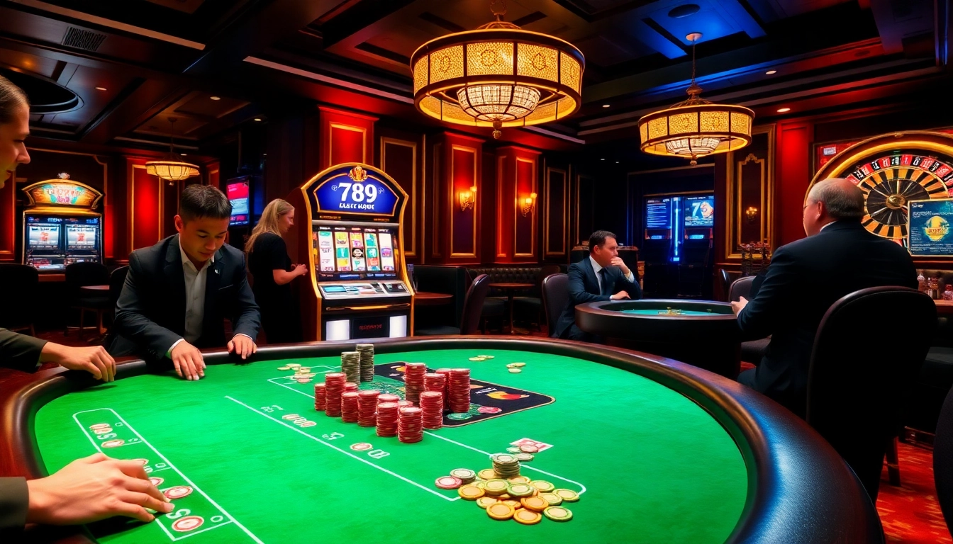 Experience the thrilling games at 789 club with vibrant casino tables and exciting gameplay.