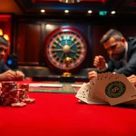 Engaging gaming action at luck8.london with vibrant chips and casino table excitement.