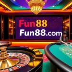 Experience the vibrant gaming atmosphere at Fun88 com with roulette and blackjack excitement.