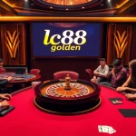 Experience the excitement of lc88 golden at a vibrant casino with engaging players and luxurious decor.