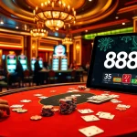 Exciting gaming experience at nhà cái 888VI with luxurious casino elements and vibrant atmosphere.