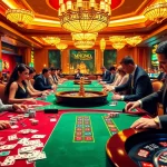 Players enjoying a thrilling game at MM88 COM casino tables with vibrant atmosphere.