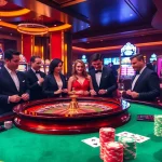 Engaged players enjoying the thrilling experience of OPEN 88 at a luxury casino table.