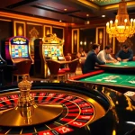 King 88 casino excitement with players at roulette table and vibrant slot machines.
