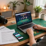 Engaging in live blackjack on Sungaitoto with warm home atmosphere and strategic notes
