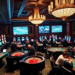 Experience the thrill of high-stakes betting at https://kjc365.com/, showcasing luxury and excitement in a casino environment.