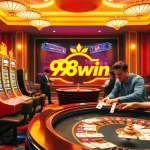 Lô đề 98win players engaging with dynamic betting experience at a vibrant casino setting