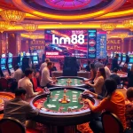 Experience the thrill of the hm88 game in a vibrant casino setting filled with excitement and engagement.