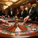 Players engage in a thrilling roulette game at a luxurious casino with TX88 highlighted on the betting grid