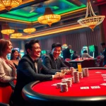 Players enjoying vibrant casino games at https://bem88.com, including poker and slot machines.