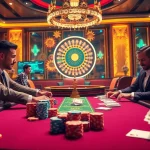 Players enjoying thrilling games at xn88com online casino, featuring poker chips and roulette wheel.