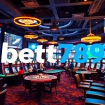 Dynamic online casino scene showcasing bet789 betting options with players engaged in poker and slots.