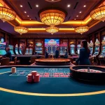 Players enjoying an exciting online gaming experience at nk88nk.com, with vibrant gambling elements.