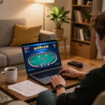 Engaging online poker gameplay on go88a.bid with cozy home atmosphere.