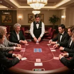 Players engage in a strategic poker game at 789Club's upscale high-roller room.