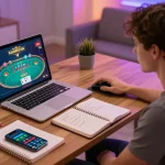 Daga players engaging in a thrilling online poker session filled with excitement and strategy