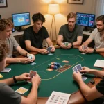 Engaged players strategizing in an online w88 poker game with exciting gameplay.