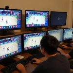Experience live betting excitement at đá ga cp4 wala88 with engaged players at home.