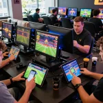Exciting players engaging with 789bet online games in a vibrant gaming environment showcasing real-time betting action.