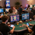 va88 players enjoy online gaming sessions with vibrant screens and strategic gameplay at home