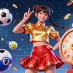 Experience the excitement of 8xbet with this vibrant casino-themed illustration bringing together sports betting elements and engaging visuals.