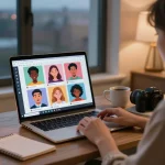 User enjoying an ai porn chat experience with personalized avatars and cozy atmosphere.