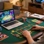 Engaged user enjoying online casino gameplay at go88 with interactive live dealer.