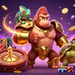 Engage in thrilling gameplay at 79king with a vibrant casino scene showcasing colorful characters and rich gaming elements.
