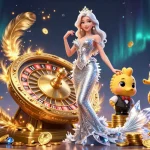 Dabet engages players with a stunning illustration of dynamic gaming elements and vibrant characters.