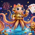 Experience thrilling games and rewards at fly8864, showcasing a dynamic 3D casino scene.