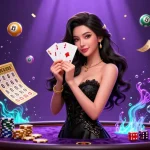 Check live kqbd results with exclusive casino illustration showcasing dynamic game elements and luxurious atmosphere.