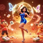 Experience the thrill of gaming at mm88 vip with exciting 3D elements and vibrant colors surrounding a dynamic character.