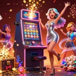 Experience thrilling gameplay at thể thao M88 with a stunning slot machine explosion of coins and excitement.