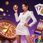 Experience thrilling moments at SC88 Casino with spinning roulette wheels and vibrant poker elements.