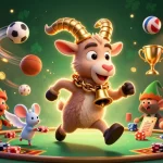 Engage with the exciting mm88 com casino featuring a Krampus goat and lively game elements.