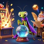 Experience fortune-telling magic with 789P in this vibrant casino-themed illustration.