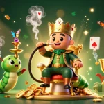 Engage with mm88's vibrant casino scene featuring dynamic sports balls, a lavish caterpillar character, and sparkling elements.
