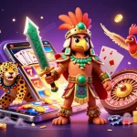 Engage with the xx88 casino experience featuring vibrant slot games and Aztec warriors.