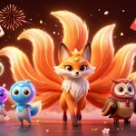 Experience thrilling gaming adventures with 88xx's vibrant casino illustration showcasing magical spirits and dynamic elements.