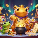 SUNWIN offers thrilling slot adventures with golden treasures and dynamic game elements in an enchanting scene.