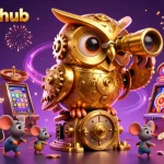 Experience exciting gameplay at hitclubhub with a vibrant casino illustration featuring engaging characters and classic games.