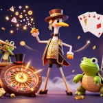 Experience excitement at XX88 with a vibrant casino scene filled with characters, coins, and action!