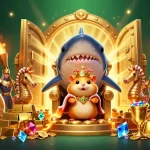 Experience the thrill at cổng game sunwin with a vibrant underwater casino scene featuring a hamster king and treasure!